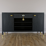 Комод-буфет Elsa Dreams Black с открытыми полками   варинант исполнения - 6 | Loft Concept в Костроме