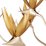 Люстра с плафонами в виде цветов Golden Bird of Paradise варинант исполнения - 1 | Loft Concept в Костроме