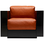 Дизайнерское кожаное кресло Poltronova Saratoga Armchair варинант исполнения - 1 | Loft Concept в Костроме