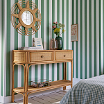 Консоль из плетеного ротанга с ящиками Armelle Rattan Console варинант исполнения - 5 | Loft Concept в Костроме