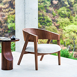 Приставной столик из массива дерева Walnut варинант исполнения - 10 | Loft Concept в Костроме