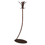 Вешалка коричневая с 4-мя крючками из пластика Curves Hangers варинант исполнения - 1 | Loft Concept в Костроме