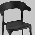 Черный стул из прочного PP-пластика JORIS варинант исполнения - 6 | Loft Concept в Костроме