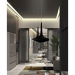 Подвесной вязаный черный светильник «Лампа Марракеша» варинант исполнения - 4 | Loft Concept в Костроме