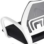 Офисное кресло с основанием из белого пластика Desk chairs Black варинант исполнения - 7 | Loft Concept в Костроме