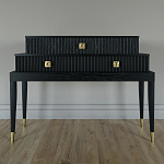 Премиальная Консоль с тремя ящиками Elsa Dreams Black варинант исполнения - 3 | Loft Concept в Костроме