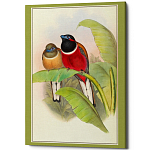 Постер на холсте с изображением птиц Blooming Birds Poster варинант исполнения - 6 | Loft Concept в Костроме