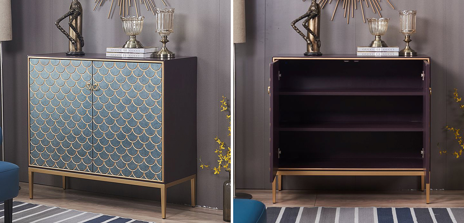 Комод с орнаментом Рыбья чешуя Cateline Scale Pattern Chest of Drawers Комод с орнаментом Рыбья чешуя Cateline Scale Pattern Chest of Drawers - Loft-Concept в Костроме