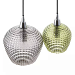 Подвесной светильник каскадный с 2-мя рельефными плафонами Cascade with Relief Lampshades варинант исполнения - 4 | Loft Concept в Костроме