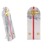 Сувенир Погон МВД из натурального камня мрамор Souvenir Epaulets варинант исполнения - 2 | Loft Concept в Костроме