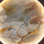 Бра в форме диска черного цвета Borders of Black варинант исполнения - 3 | Loft Concept в Костроме