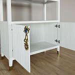 Стеллаж со стеклянными полками Elsa Dreams White варинант исполнения - 4 | Loft Concept в Костроме