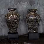 Вазы «Парные» на деревянных основаниях варинант исполнения - 1 | Loft Concept в Костроме