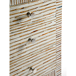 Тумбочка прикроватная Bogense Bone Inlay Bedside Beige варинант исполнения - 3 | Loft Concept в Костроме