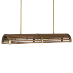 Люстра линейная полукруглой формы Wooden Horseshoe варинант исполнения - 4 | Loft Concept в Костроме