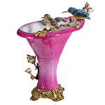 Ваза розового цвета из фарфора с птичкми и цветущими ветвями Garden of Eden варинант исполнения - 2 | Loft Concept в Костроме