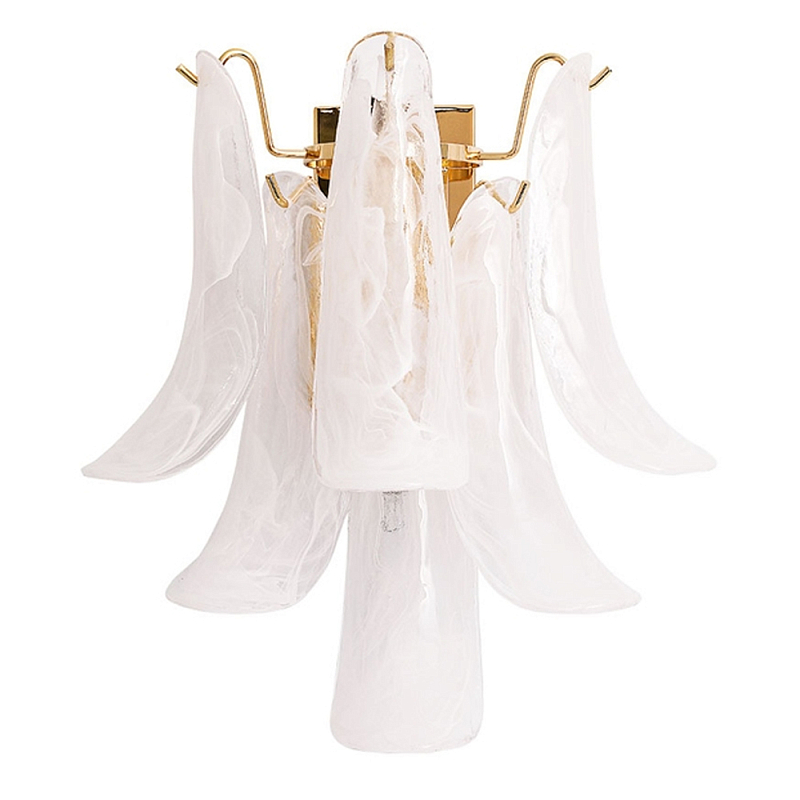 Настенный светильник Lamp Mirage Белый Золотой Настенный светильник Lamp Mirage Белый Золотой в Костроме | Loft Concept