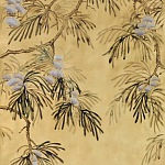 Обои ручная роспись Silk Tree Original colourway on Gold Bullion gilded paper варинант исполнения - 1 | Loft Concept в Костроме