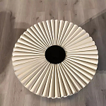 Дизайнерский журнальный стол круглый с фактурной столешницей Ifike варинант исполнения - 1 | Loft Concept в Костроме