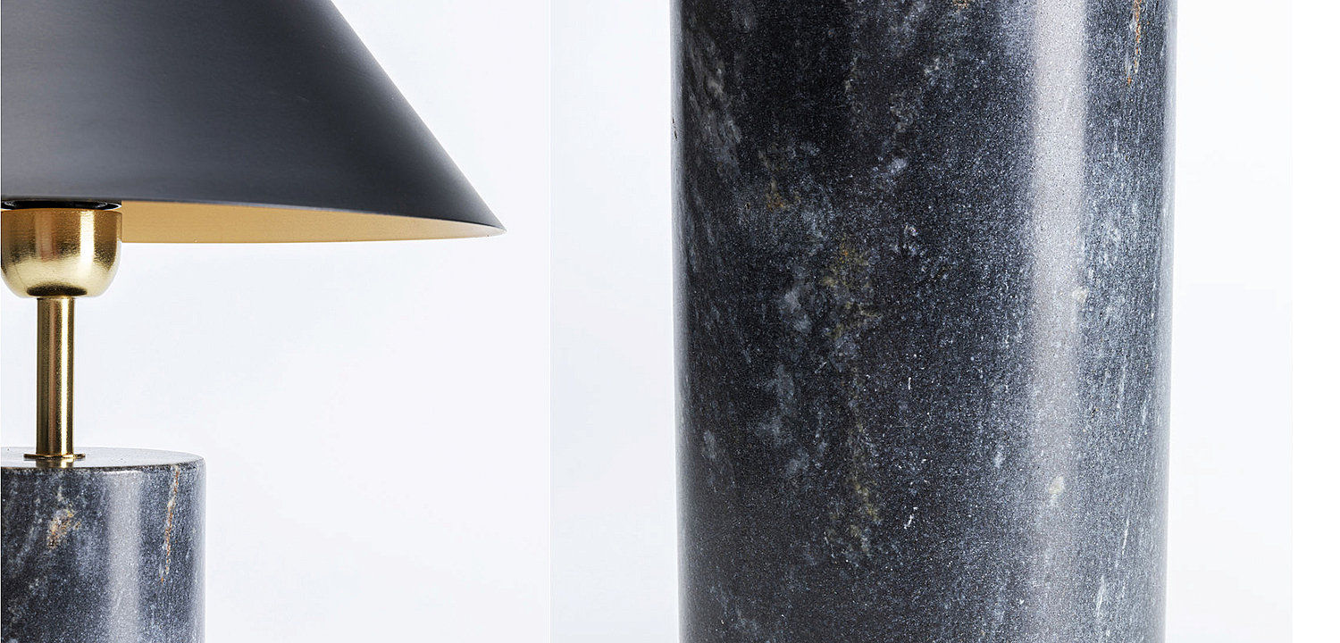 Настольная лампа из темно-синего мрамора - Loft-Concept в Костроме