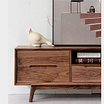 Тумба под телевизориз массива дерева TV Stand made of Walnut Wood варинант исполнения - 3 | Loft Concept в Костроме