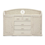 Комод из натурального ротанга Weavella белый варинант исполнения - 1 | Loft Concept в Костроме