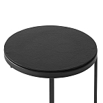Кофейный столик круглый чёрный Compact Loft варинант исполнения - 3 | Loft Concept в Костроме