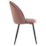 Мягкий стул в велюре пыльно-розового цвета Miruna Chair варинант исполнения - 5 | Loft Concept в Костроме