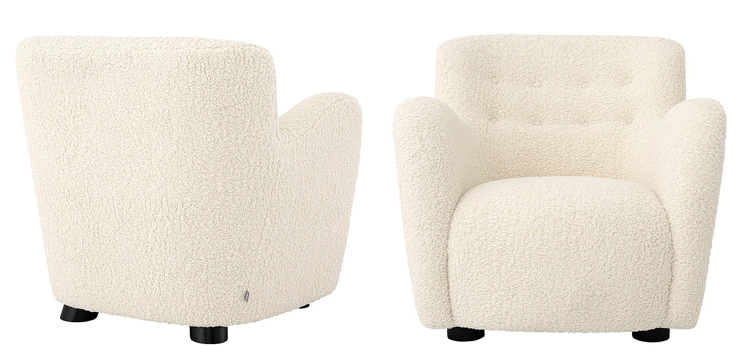 Кресло Eichholtz Chair Bixby White Кресло Eichholtz Chair Bixby White - Loft-Concept в Костроме