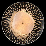 Бра с белым рельефным плафоном и стеклом с рисунком FLOW варинант исполнения - 1 | Loft Concept в Костроме