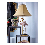 Настольная лампа с абажуром Розовый Фламинго Porcelain Flamingo Lamp варинант исполнения - 2 | Loft Concept в Костроме