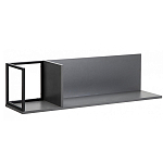 Полка навесная открытая цвета графит Strict Lines  варинант исполнения - 1 | Loft Concept в Костроме