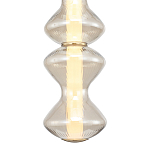 Подвесной светильник светодиодный с стеклянным волнообразным плафоном Amphora of Light варинант исполнения - 4 | Loft Concept в Костроме