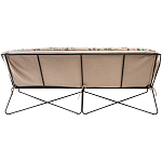 Трехместный диван на металлическом каркасе с цветочным принтом в стиле шинуазри Chinoiserie Birds on a Tree Sofa варинант исполнения - 2 | Loft Concept в Костроме