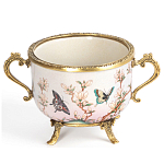 Фарфоровая чаша с бронзовыми элементами Eden Garden варинант исполнения - 1 | Loft Concept в Костроме