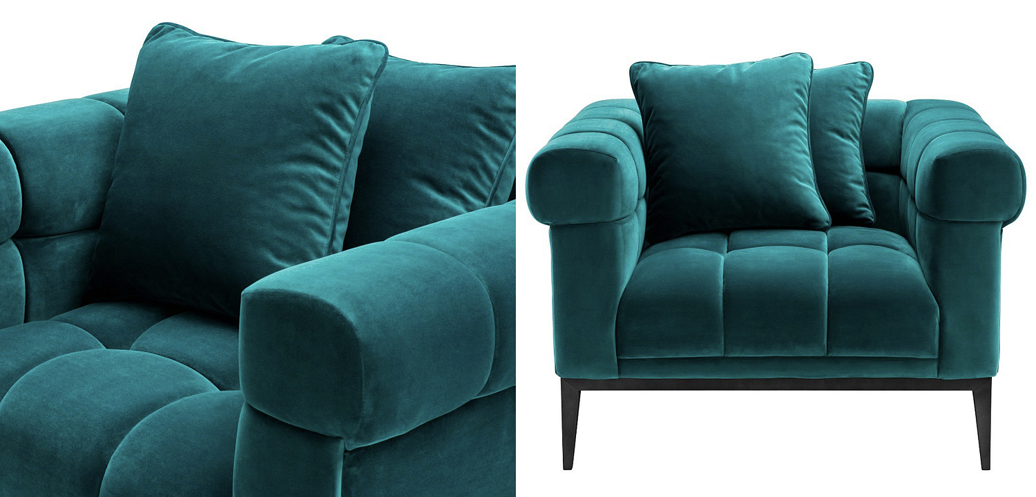 Кресло Eichholtz Chair Aurelio sea green Кресло Eichholtz Chair Aurelio sea green - Loft-Concept в Костроме