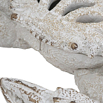 Статуэтка краб с детализированной текстурой в белом цвете Marine Accessories варинант исполнения - 3 | Loft Concept в Костроме