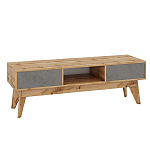 ТВ-тумба с фасадом цвета серый бетон Grace of Furniture  варинант исполнения - 1 | Loft Concept в Костроме