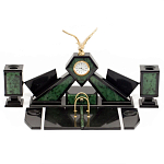 Настольный канцелярский набор из нефрита с декором в виде орла Golden Eagle варинант исполнения - 1 | Loft Concept в Костроме