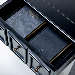 Черная тумба с выдвижным ящиком Monica варинант исполнения - 4 | Loft Concept в Костроме