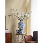 Ваза фарфоровая высокая с синими цветочными мотивами Independence варинант исполнения - 5 | Loft Concept в Костроме