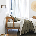 Кровать из массива дуба с пружинным блоком Mateta варинант исполнения - 8 | Loft Concept в Костроме