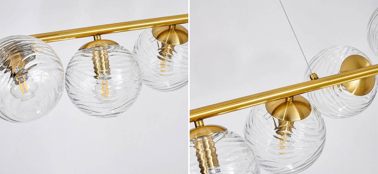 Люстра Perforated Glass Bubbles 8 ламп Люстра Perforated Glass Bubbles 8 ламп - Loft-Concept в Костроме