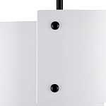 Потолочный светильник круглый светодиодный Semicircular White Panels белый варинант исполнения - 1 | Loft Concept в Костроме