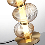 Настольная лампа с 3-мя рифлеными стеклянными шарами Marcelh Light варинант исполнения - 4 | Loft Concept в Костроме