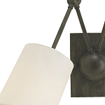 Бра с двумя тканевыми абажурами в форме цилиндра Prerequisites варинант исполнения - 1 | Loft Concept в Костроме