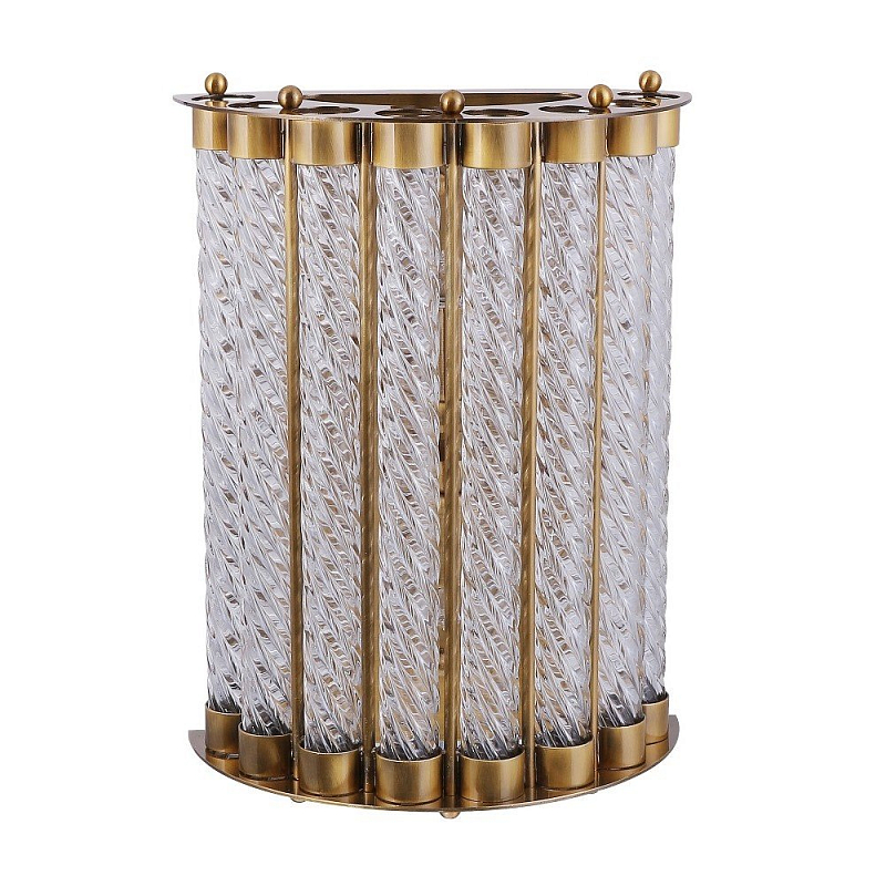 Бра Glass Spirals Sconces Бронза Прозрачное Стекло Бра Glass Spirals Sconces Бронза Прозрачное Стекло в Костроме | Loft Concept