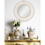 Зеркало круглое настенное в металлической оправе Modern Mirror Space варинант исполнения - 4 | Loft Concept в Костроме