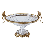 Чаша из прозрачного стекла с рельефным ободком и фигурками стрекоз Eden Garden варинант исполнения - 1 | Loft Concept в Костроме