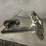 Подставка под благовония из эпоксидной смолы с цветами черная Epoxy Resin Flowers Incense Stand Black варинант исполнения - 4 | Loft Concept в Костроме